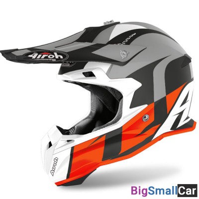 Шлем AIROH Terminator Open Vision SHOOT orange/grey L TOVS - купить Тихорецке