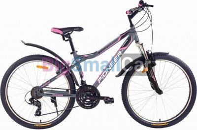 Горные велосипеды PIONEER FAVORITE 26/16 gray-black-pink - купить Тихорецке